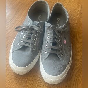 Superga gray grey Classic Sneakers 41 1/2 41.5 womens 10 EUC